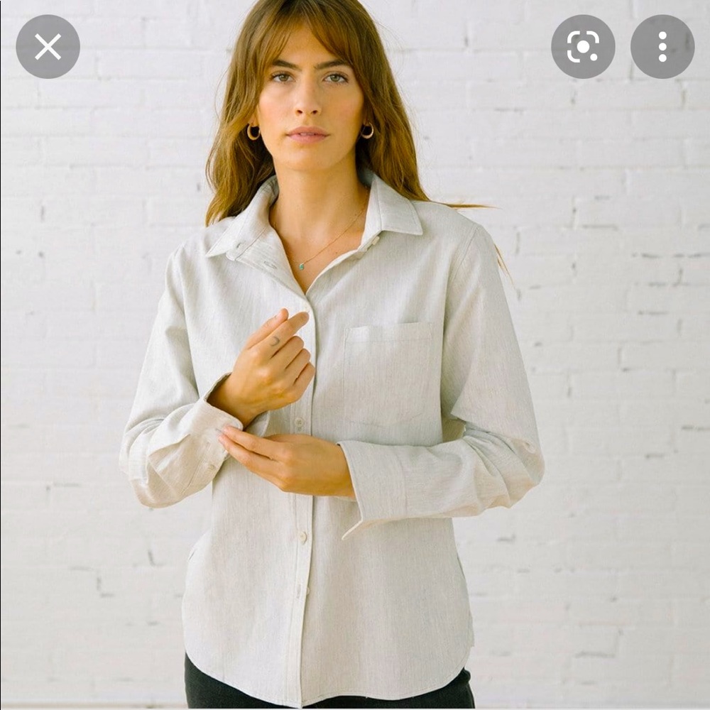Tradlands 101 Button Down Long Sleeve Shirt in Jessica Grey